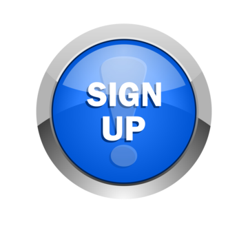 pngtree sign up blue glossy web icon sign up png image 10696347